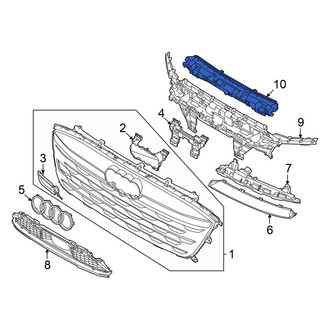 Audi OE - Front Upper Grille Reinforcement