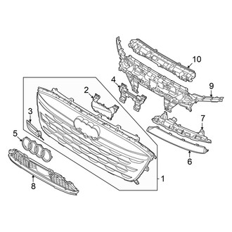 Audi OE - Front Bumper & Grille - Grille & Components (Premium / Premium Plus / Prestige)