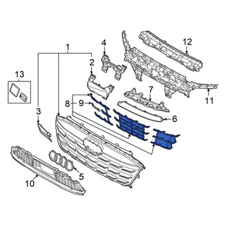 Audi OE - Front Left Grille Molding