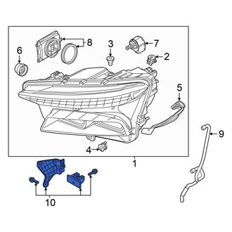 Audi OE - Left Headlight Hardware Kit