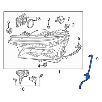 Audi OE - Front Left Headlight Housing Vent Tube