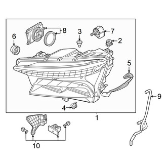 Audi OE - Front Lamps - Headlamp Components (W/O Matrix Beam), (Premium)