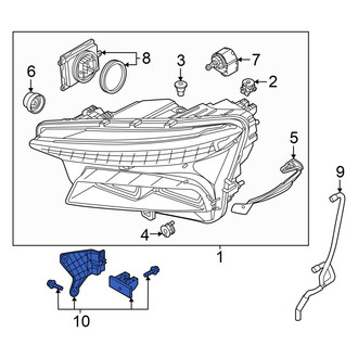 Audi OE - Left Headlight Hardware Kit