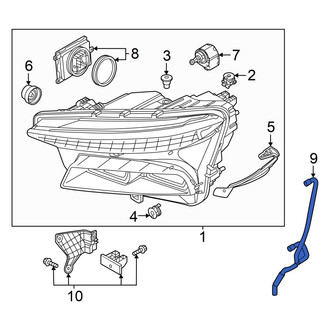 Audi OE - Front Left Headlight Housing Vent Tube