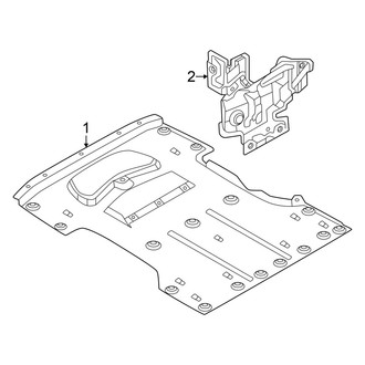 Audi OE - Radiator Support - Splash Shields