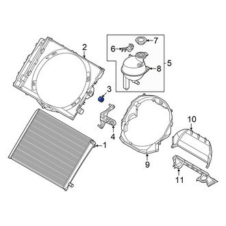 Audi OE - Lower Engine Cooling Fan Shroud Insulator