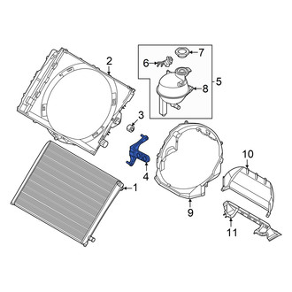 Audi OE - Right Engine Cooling Fan Shroud Bracket