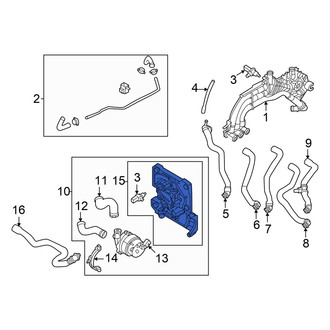 Audi OE - Drive Motor Battery Pack Coolant Hose Adapter