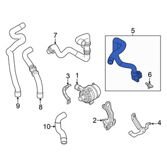 Audi OE - Center Left Drive Motor Battery Pack Coolant Hose