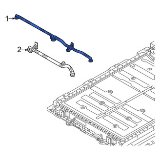 Audi OE - Center Drive Motor Battery Pack Coolant Hose