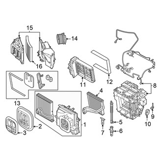 Audi OE - Air Conditioner & Heater - Evaporator & Heater Components