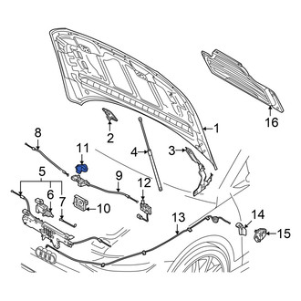 Audi OE - Front Hood Safety Catch