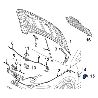 Audi OE - Hood Release Handle Bracket