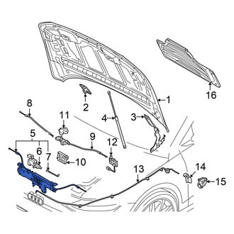 Audi OE - Front Inner Hood Release Cable