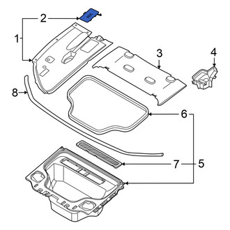 Audi OE - Front Right Trunk Trim Panel Insert