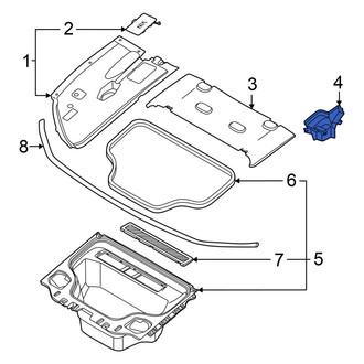 Audi OE - Front Cowl Water Deflector