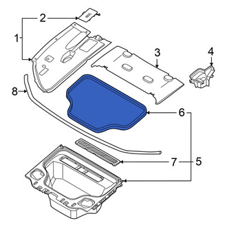 Audi OE - Trunk Floor Storage Box Seal