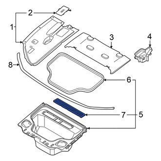 Audi OE - Front Left Trunk Trim Panel Insert