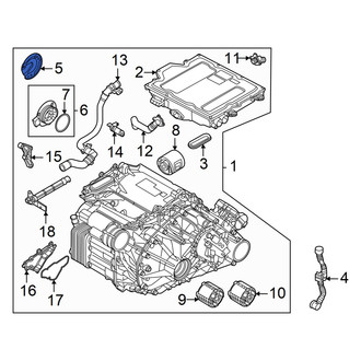 Audi OE - Front Hybrid Electric Motor Terminal Cover