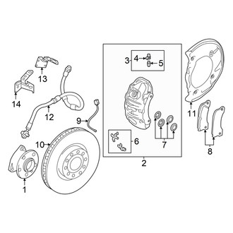 Audi OE - Front Suspension - Brake Components (RWD)
