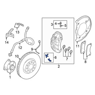 Audi OE - Disc Brake Pad Retaining Clip