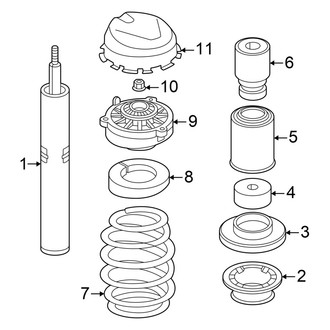 Audi OE - Front Suspension - Struts & Components (Standard Suspension), (Premium / Premium Plus)
