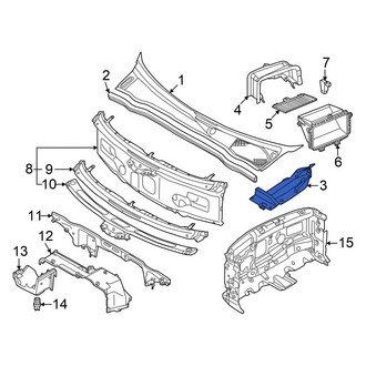 Audi OE - Front Left Cowl Side Panel