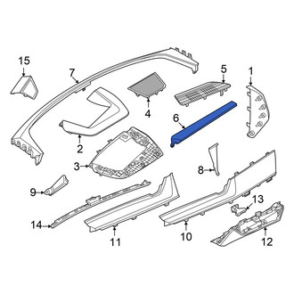Audi OE - Right Instrument Panel Molding