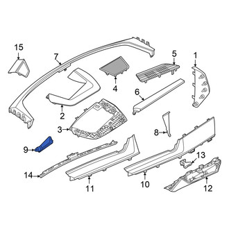 Audi OE - Left Instrument Panel Molding