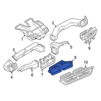 Audi OE - Front Center Instrument Panel Air Duct