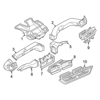 Audi OE - Instrument Panel - Ducts