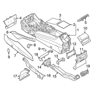 Audi OE - Console (Floor/Lower)
