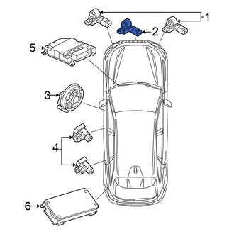 Audi OE - Front Center Air Bag Impact Sensor