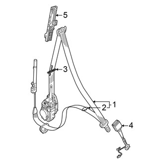 Audi OE - Restraint Systems - Front Seat Belts