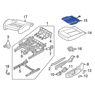 Audi OE - Front Right Lower Seat Heater Pad