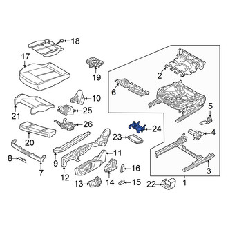 Audi OE - Left Power Seat Control Module Bracket