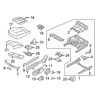 Audi OE - Seats - Driver Seat Components (Seat Cushion, Sport Seat)