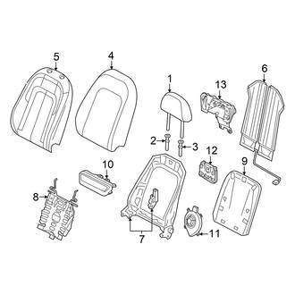 Audi OE - Seats - Driver Seat Components (Seat Back Components)