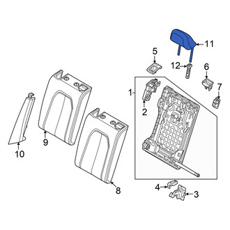 Audi OE - Rear Left Headrest
