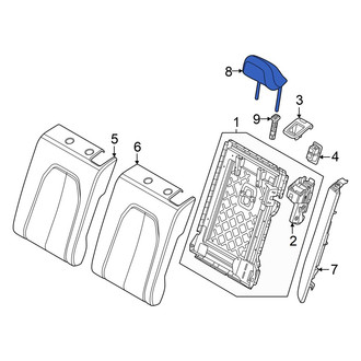 Audi OE - Rear Right Headrest