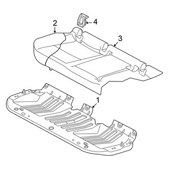 Audi OE - Seats - Rear Seat (Cushion Components)