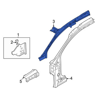 Audi OE - Left Lower Inner Body A-Pillar
