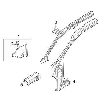 Audi OE - Pillars, Rocker & Floor - Hinge Pillar