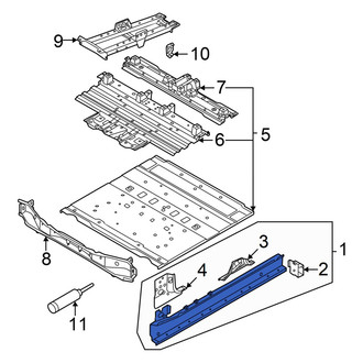 Audi OE - Front Left Floor Side Rail