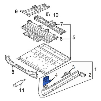 Audi OE - Right Lower Inner Body A-Pillar