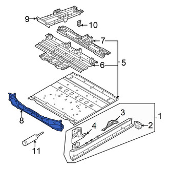 Audi OE - Front Floor Pan Crossmember