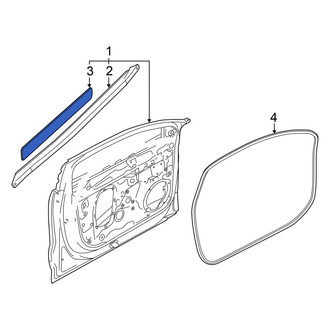 Audi OE - Front Inner Door Seal