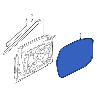 Audi OE - Front Inner Door Seal