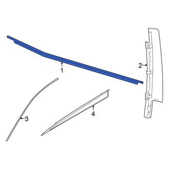 Audi OE - Front Left Door Belt Molding