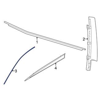 Audi OE - Front Left Door Reveal Molding